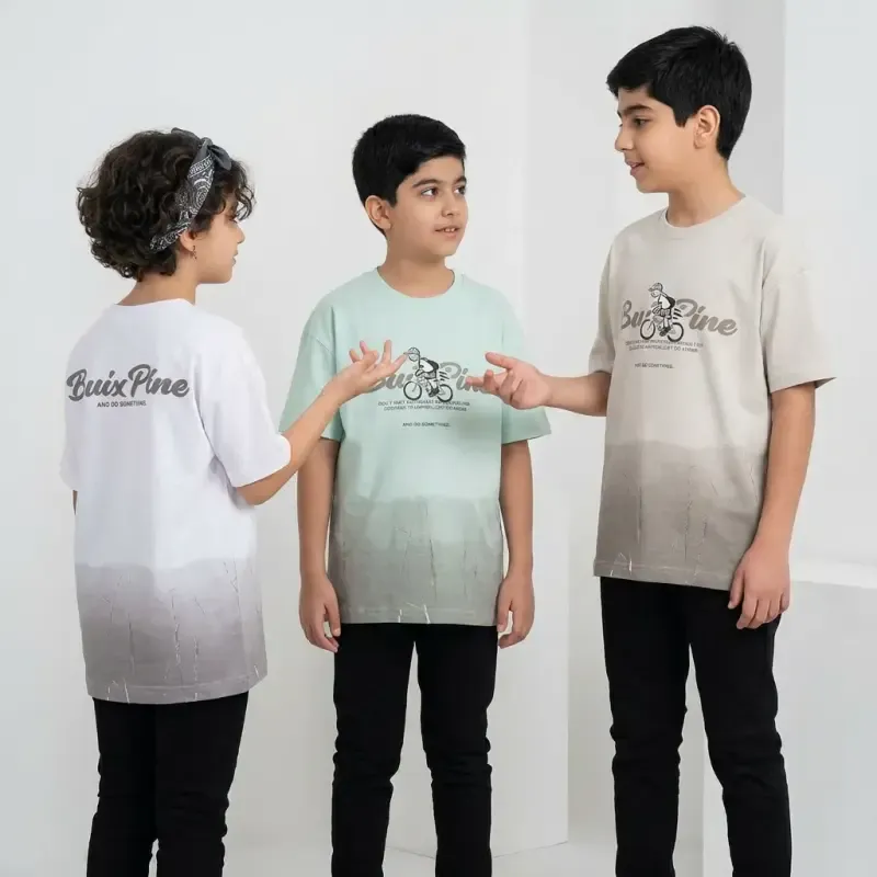 تیشرت باکسی اسپرت بچگانه پسرانه و دخترانه پنبه ترک - تصویر 4