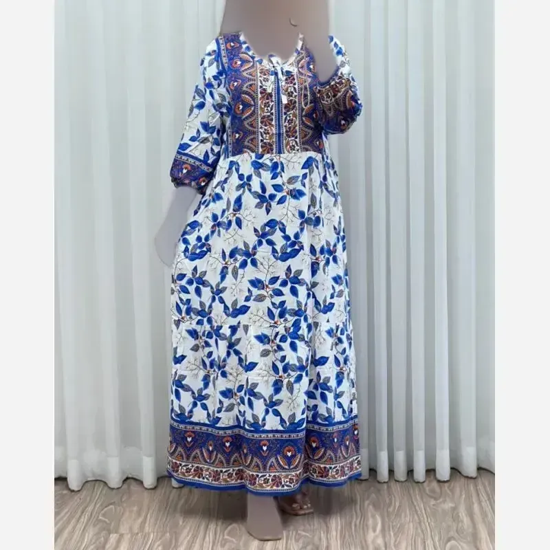 ساحلی نخی حاشیه دار زنانه فری سایز خنک و راحت - تصویر 8