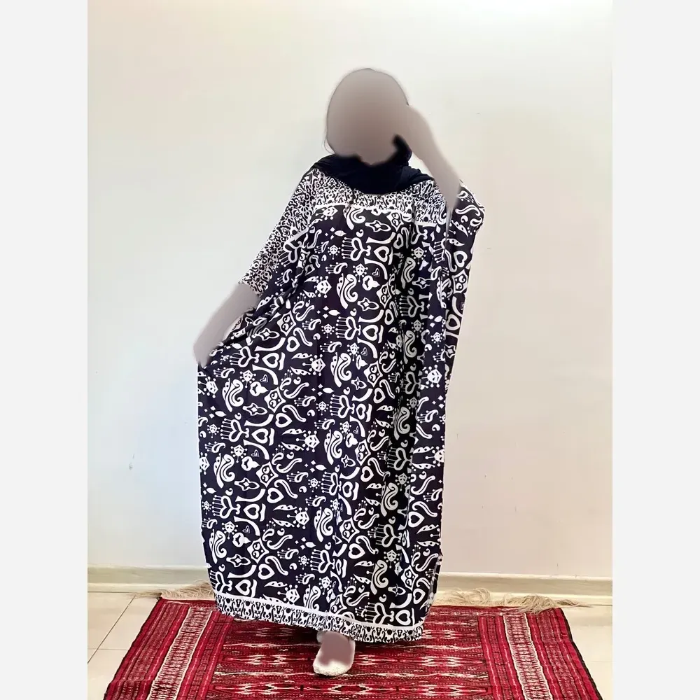 ساحلی خفاشی بوگاتی کرپ نخ فری سایز 38 تا 50 قد 135 - تصویر 9
