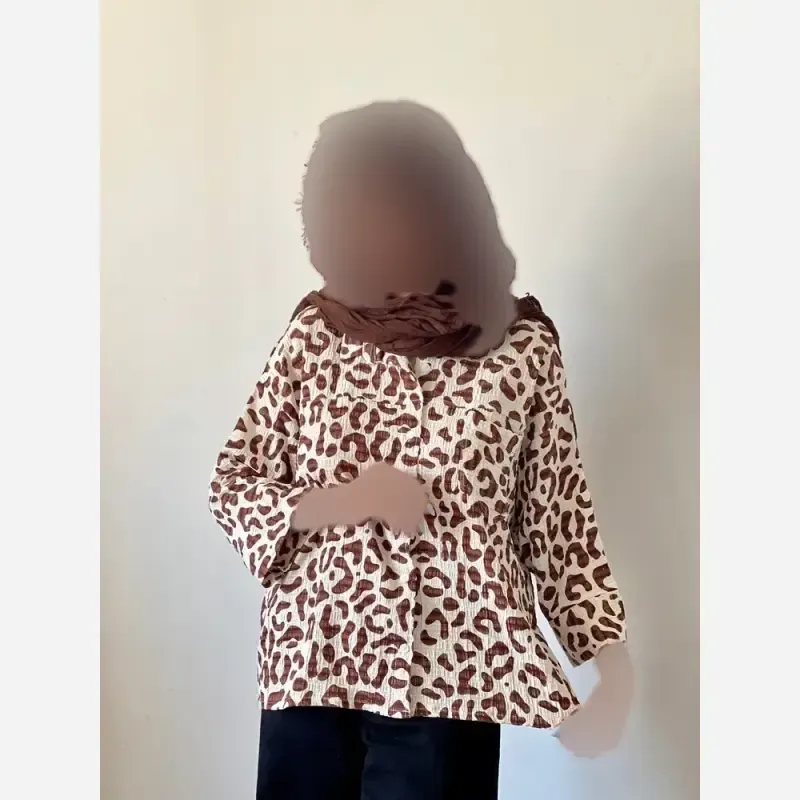 شومیز زنانه کریشه نخ تابستانه و خنک فری سایز - تصویر 8