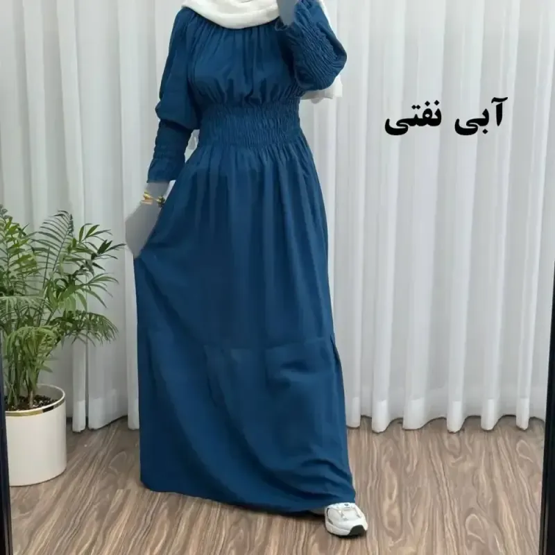 پیراهن ساحلی نخی زنانه مدل خسته فری سایز مناسب تا سایز 46 - تصویر 14