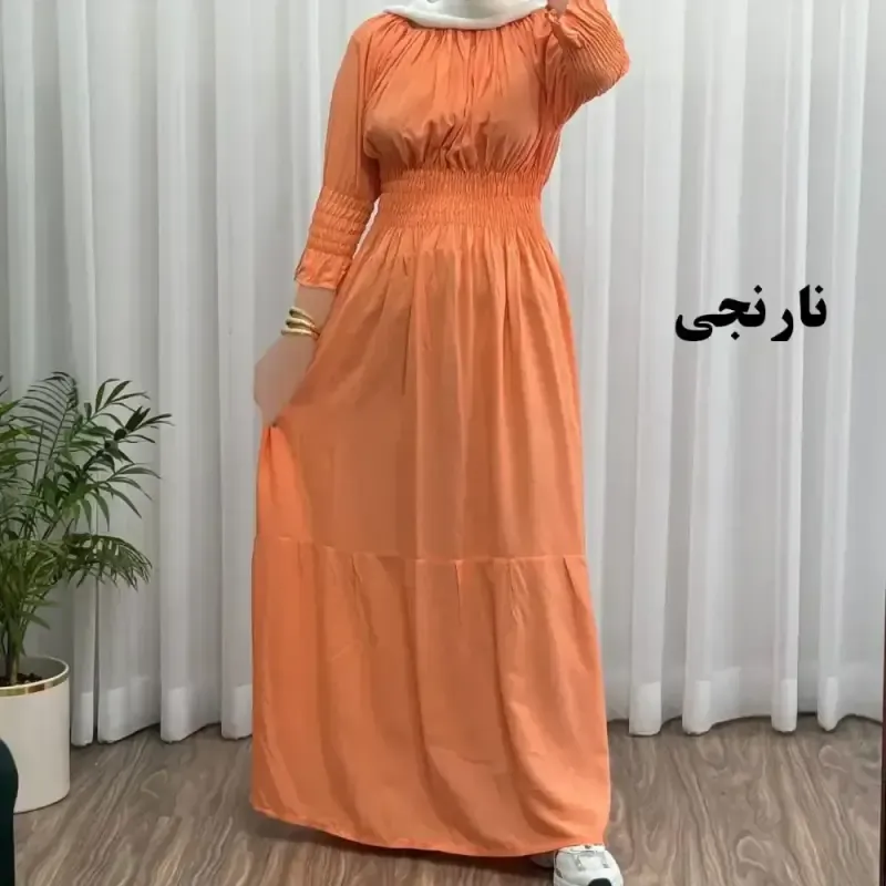 پیراهن ساحلی نخی زنانه مدل خسته فری سایز مناسب تا سایز 46 - تصویر 17