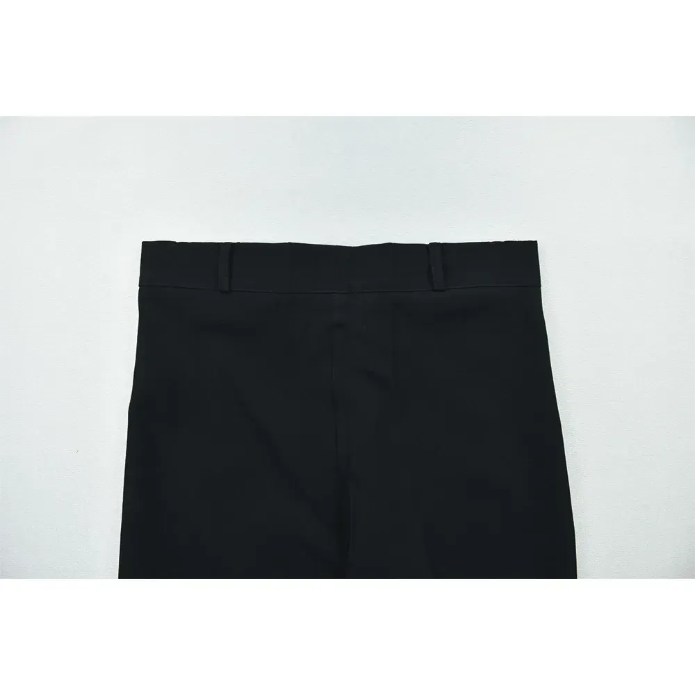 شلوار بگ زنانه پارچه سوپر مازراتی مشکی کد 11742 - تصویر 6
