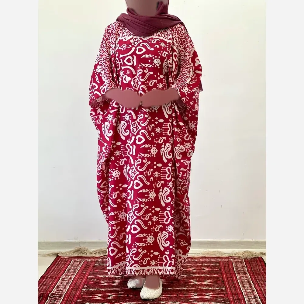 ساحلی خفاشی بوگاتی کرپ نخ فری سایز 38 تا 50 قد 135 - تصویر 4