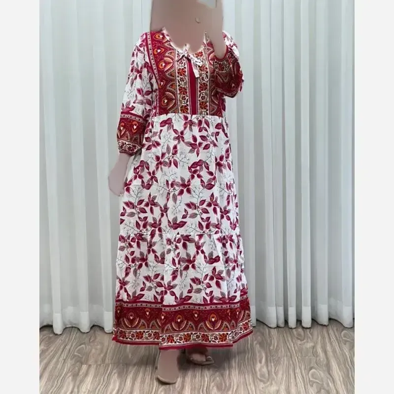 ساحلی نخی حاشیه دار زنانه فری سایز خنک و راحت - تصویر 5