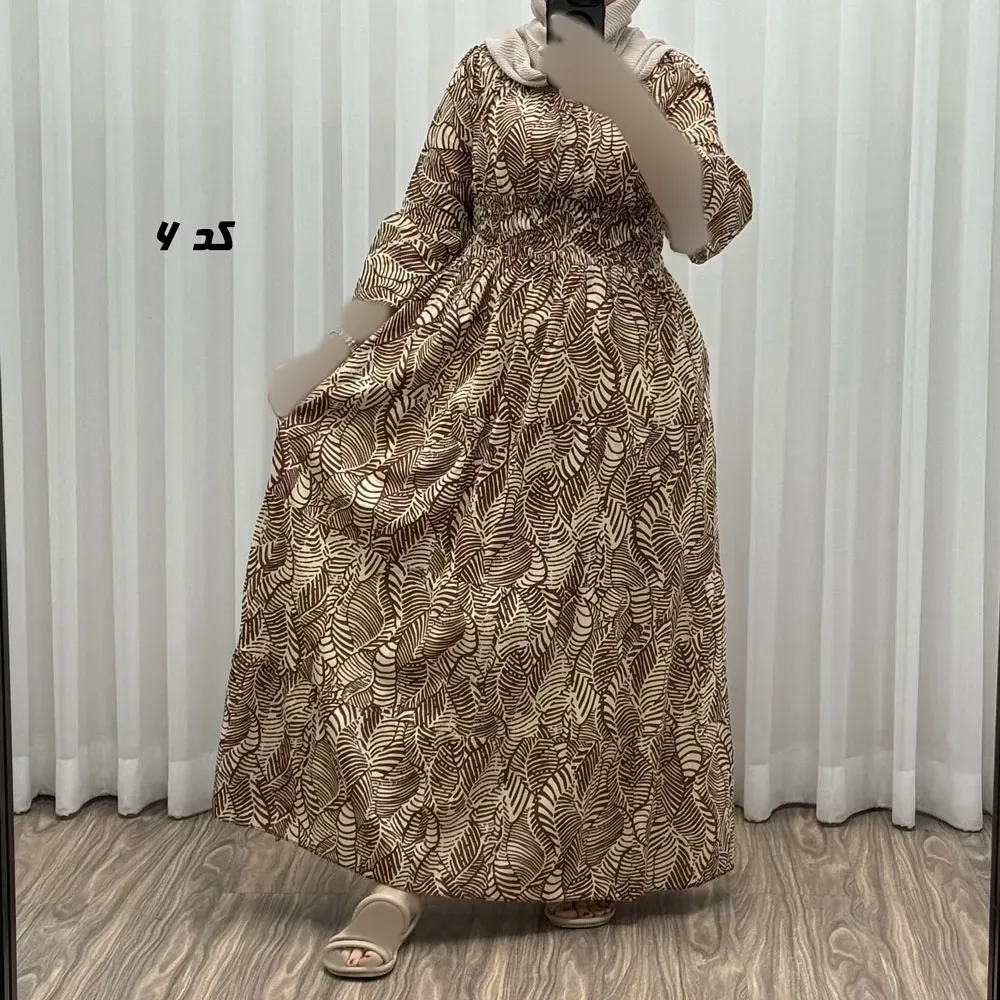 پیراهن عروسکی نخی زنانه و دخترانه فری سایز مناسب تا 44 - تصویر 7