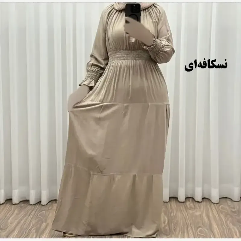 پیراهن ساحلی نخی زنانه مدل خسته فری سایز مناسب تا سایز 46 - تصویر 4