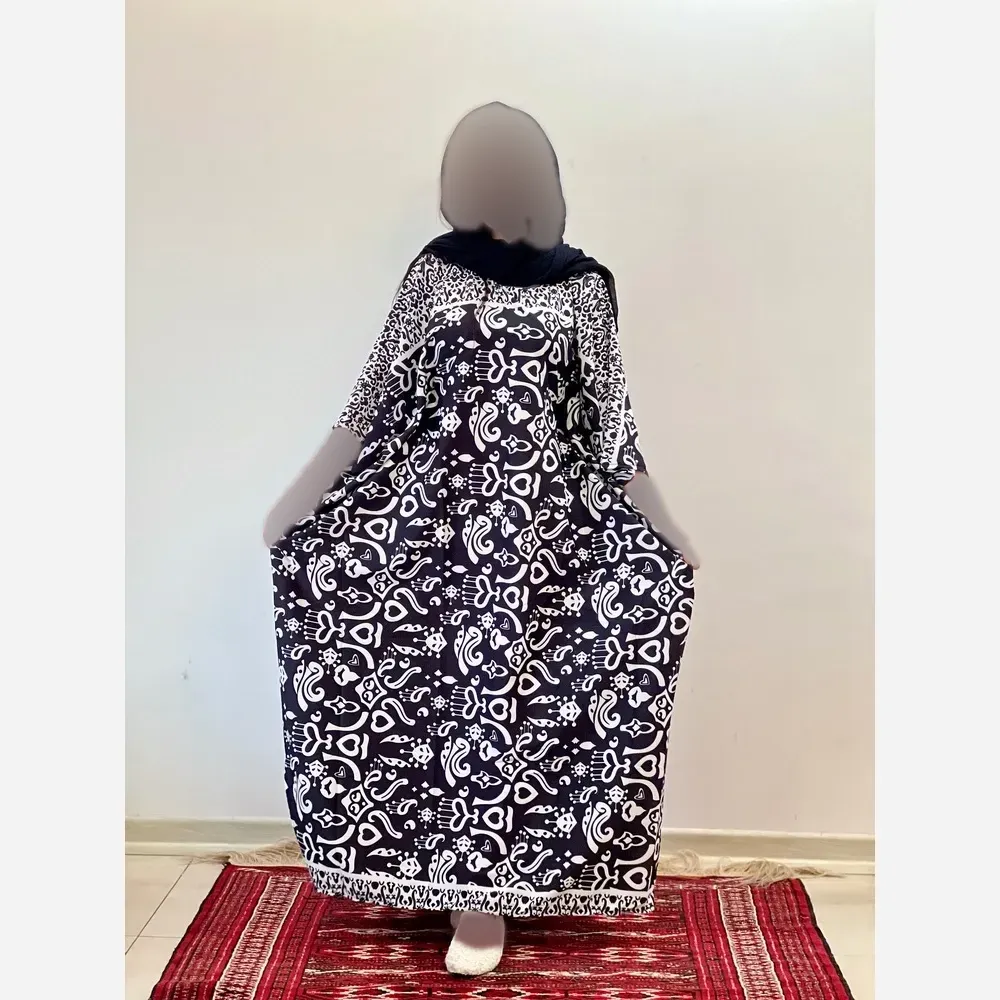 ساحلی خفاشی بوگاتی کرپ نخ فری سایز 38 تا 50 قد 135 - تصویر 6