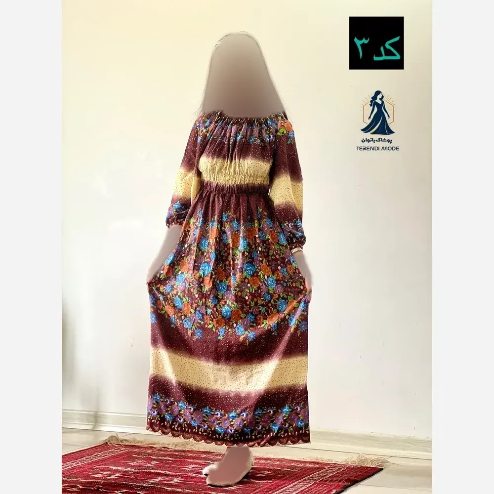 ساحلی نخی خارجی خنک و تابستانه طرح ستاره فری سایز - تصویر 6