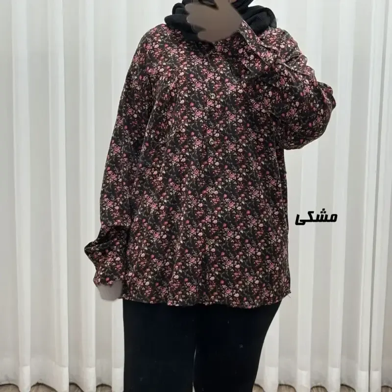 شومیز نخی جلوباز زنانه و دخترانه پارچه خارجی بدون آبرفت و چروک - تصویر 3