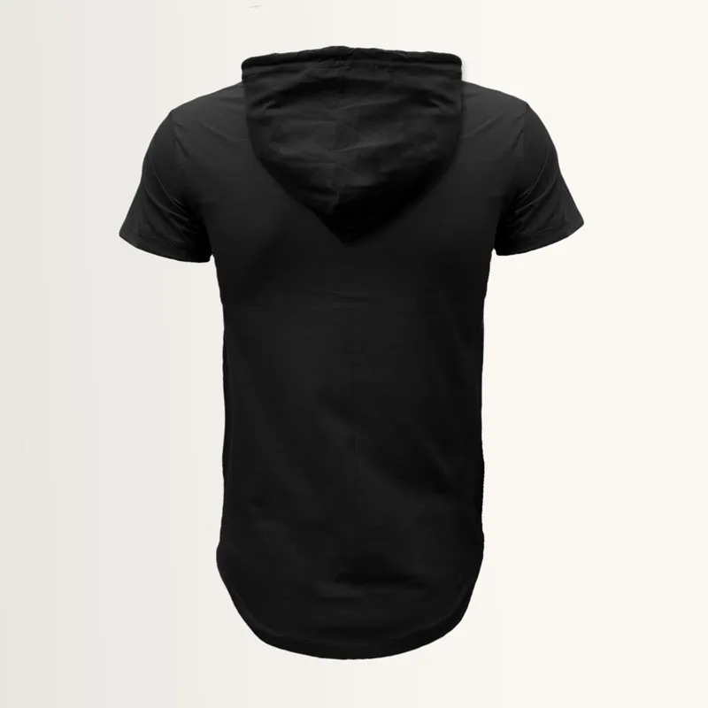ست تی شرت و شلوار مردانه مدل fle پنبه یکرو نخ آستین کوتاه کلاه دار رنگی - تصویر 3